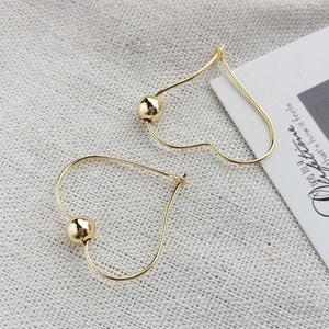 HH BIG HEART HOOP EARRINGS- STERLING SILVER